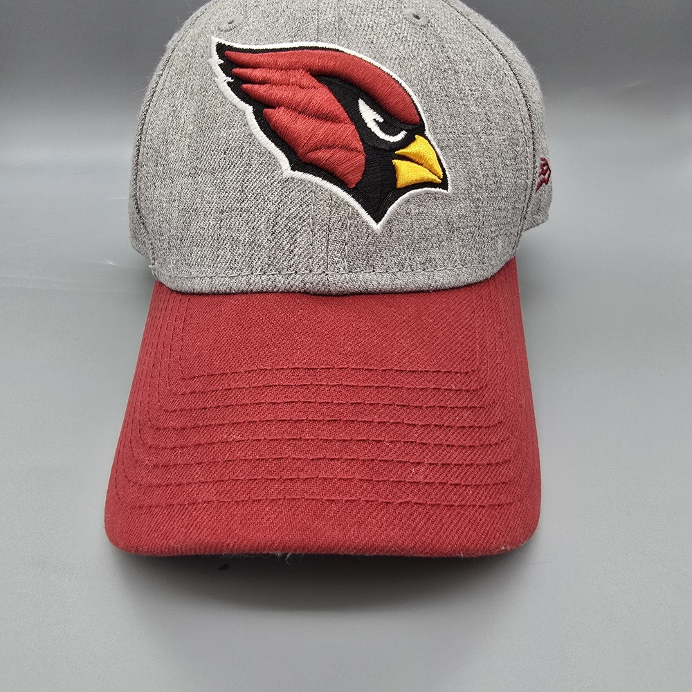New Era Gray and Red Cap with Bird Emblem